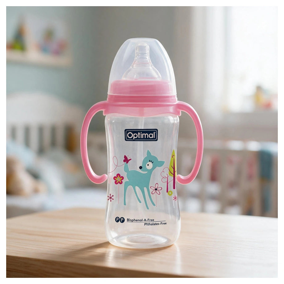Optimal Wide Neck Feeding Bottle (300ml)