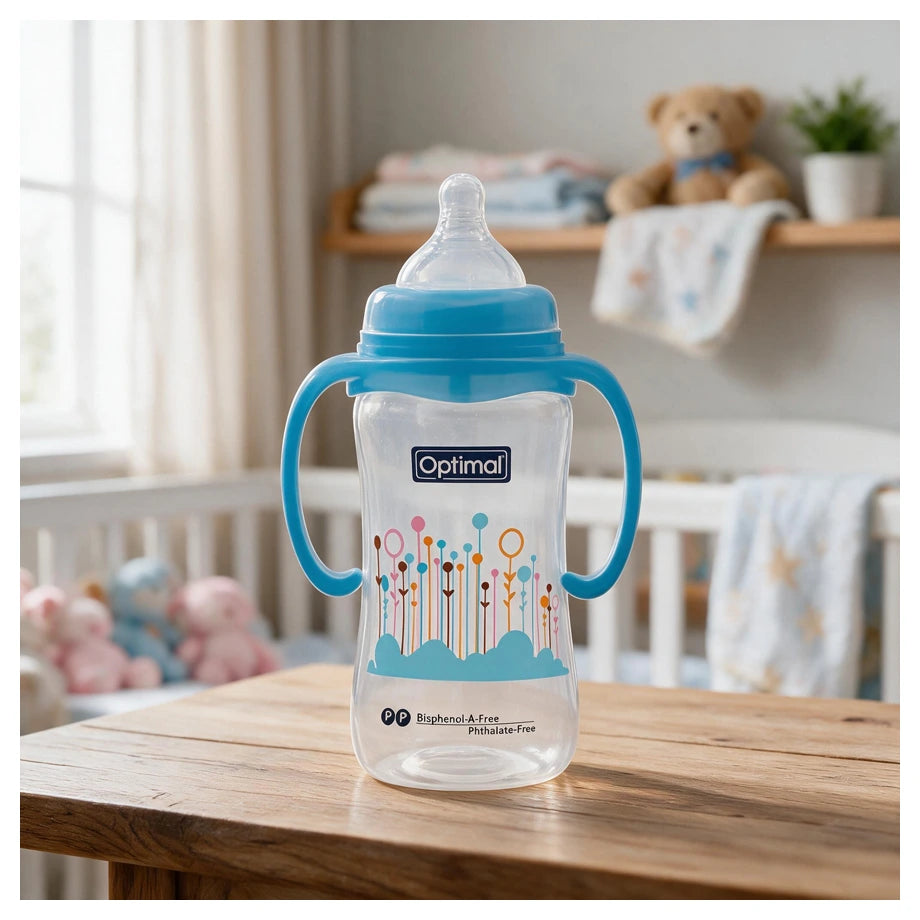 Optimal Wide Neck Feeding Bottle (300ml)
