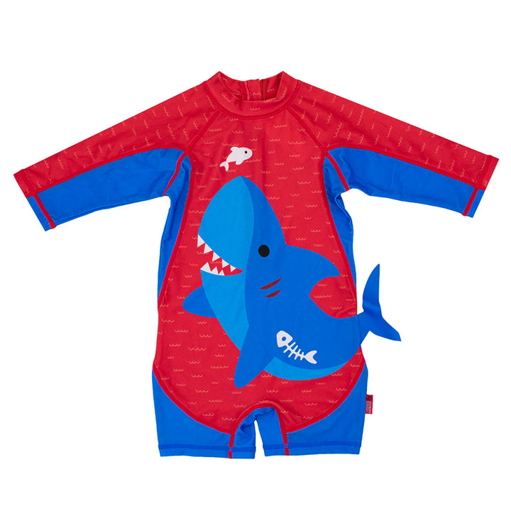 Zoocchini One Piece Surf Swimsuit Blue Shark (12-24M)