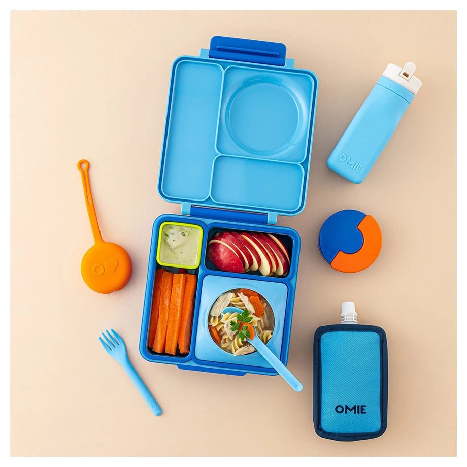 OmieLife OmieBottle Silicone Bottle, 255ml (Blue)