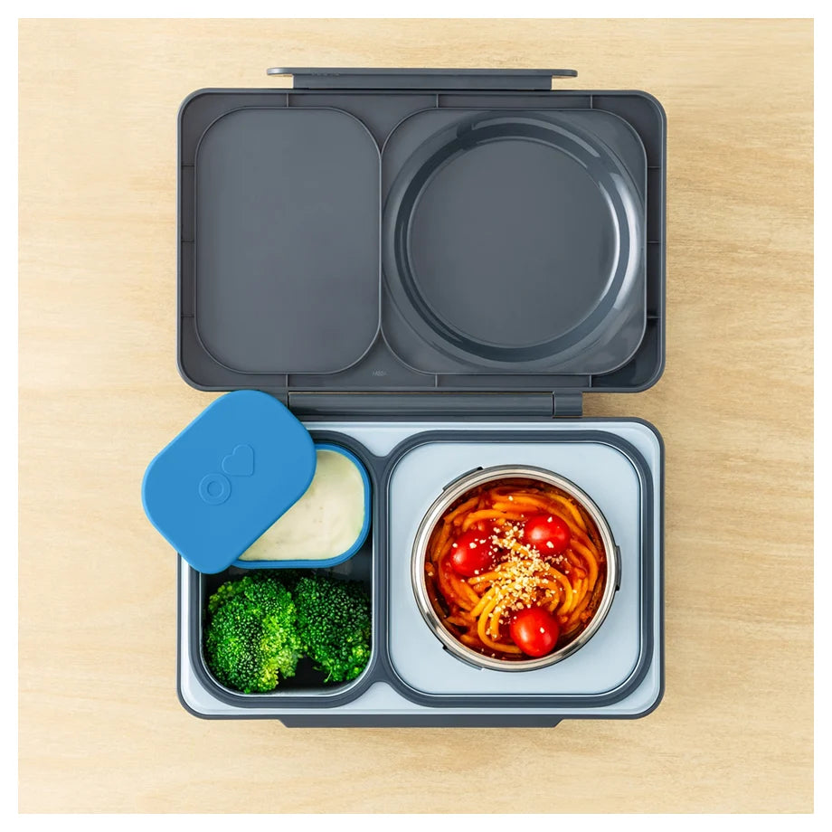 OmieLife OmieBox Up Dip Containers, Set of 2 (Blue & Orange)