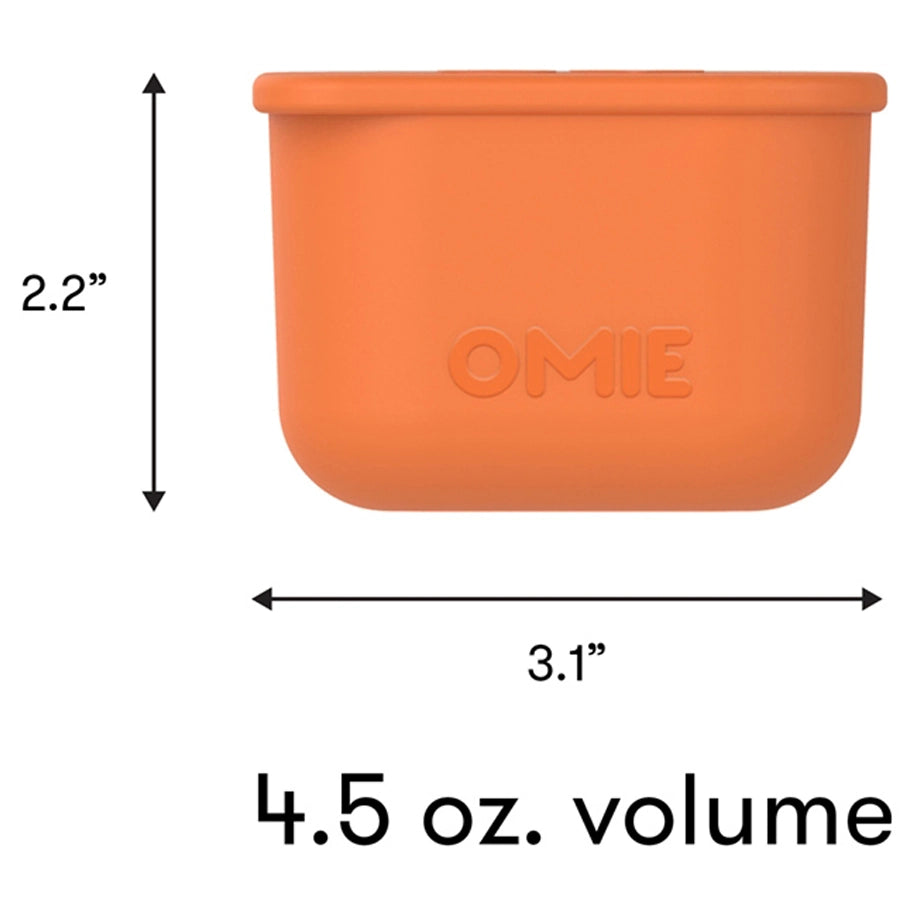 OmieLife OmieBox Up Dip Containers, Set of 2 (Blue & Orange)