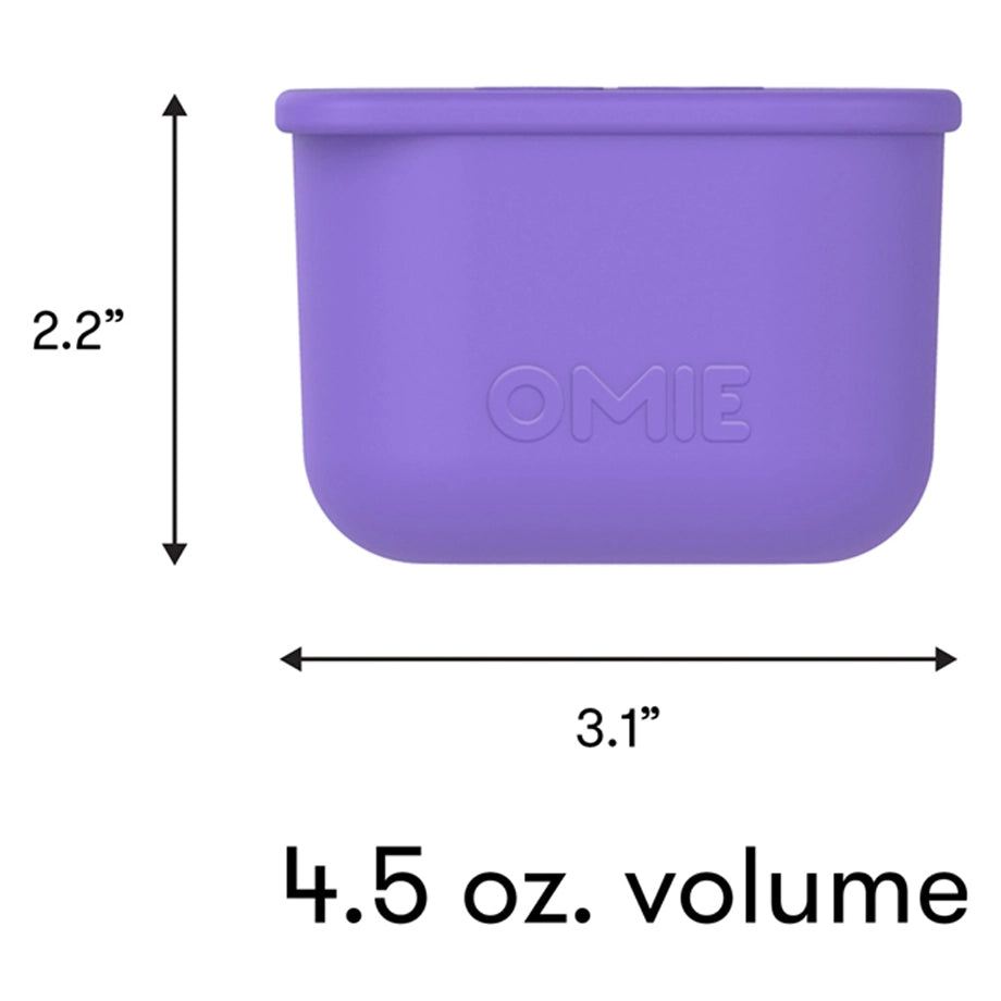 OmieLife OmieBox Up Dip Containers, Set of 2 (Purple & Green)