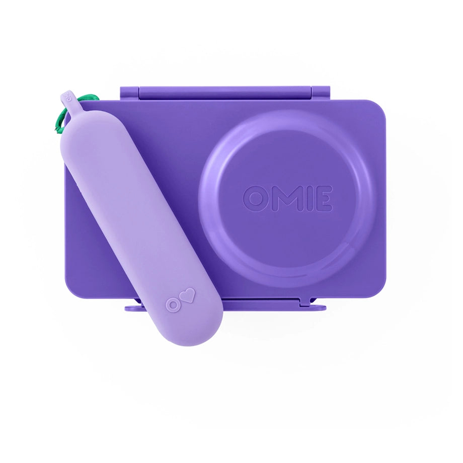 OmieLife OmieBox Up Pod and Utensil Set (Violet)