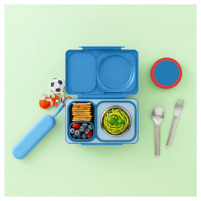 OmieLife OmieBox Up Pod and Utensil Set (Azure)