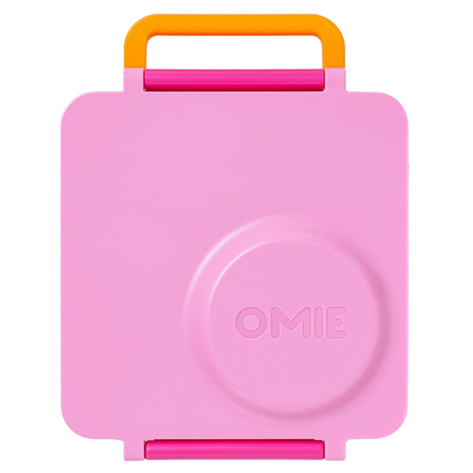 OmieLife OmieBox Kids Bento Box with Insulated Thermos (Pixie Pink)