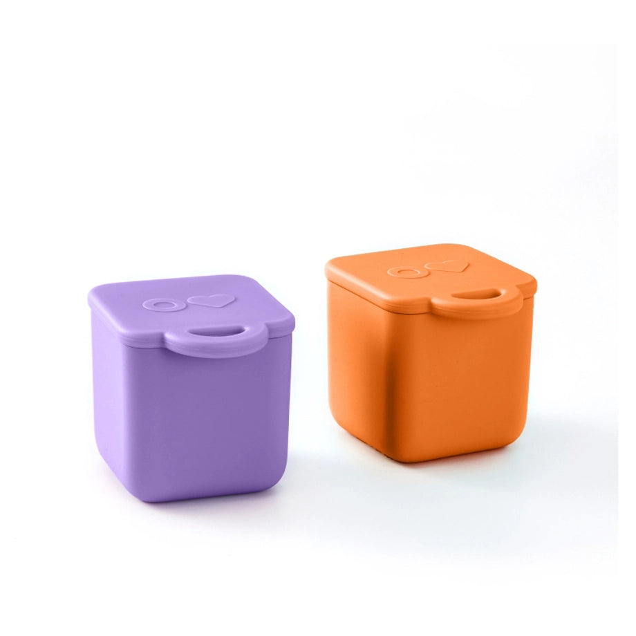 OmieLife OmieDip Dip Containers, Set of 2 (Purple & Orange)