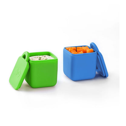 OmieLife OmieDip Dip Containers, Set of 2 (Sea Blue & Green)