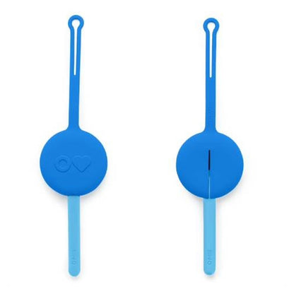 OmieLife OmiePod Kids Utensil Set and Case (Capri Blue)