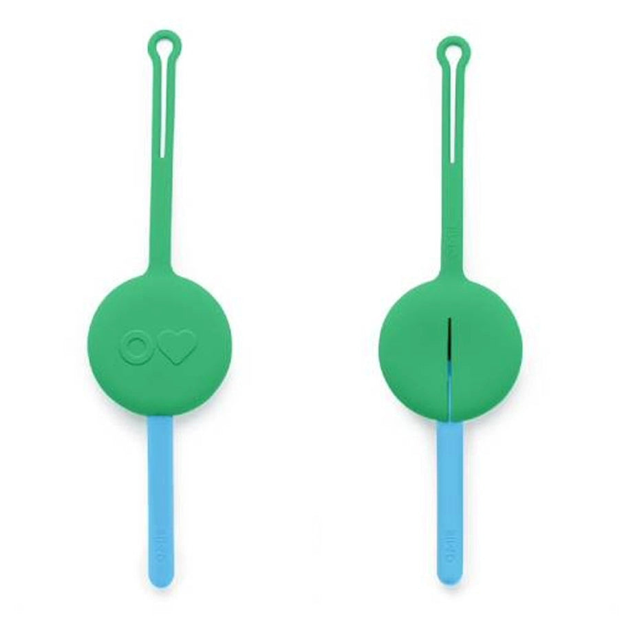 OmieLife OmiePod Kids Utensil Set and Case (Mint Green)