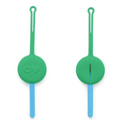 OmieLife OmiePod Kids Utensil Set and Case (Mint Green)