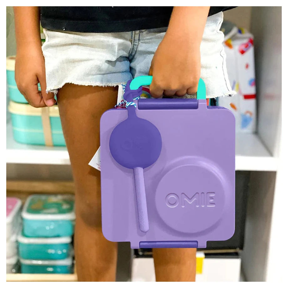 OmieLife OmiePod Kids Utensil Set and Case (Purple)