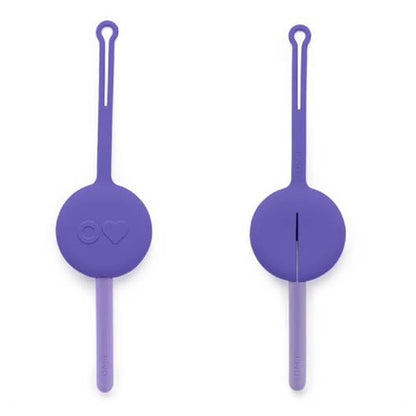 OmieLife OmiePod Kids Utensil Set and Case (Purple)