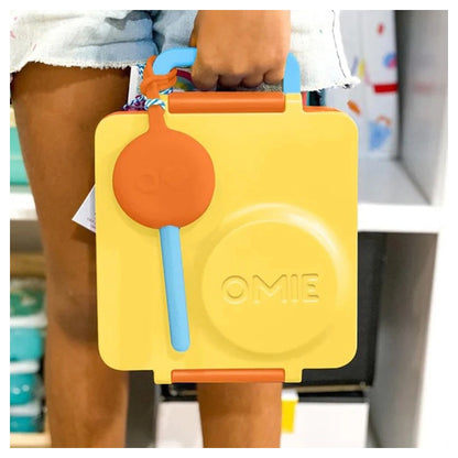 OmieLife OmiePod Kids Utensil Set and Case (Sunrise)