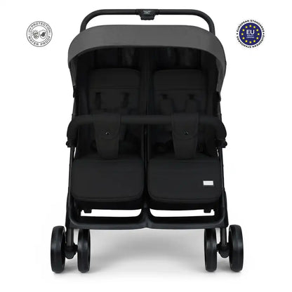 Neobreez Duadx Twin Double Stroller (Grey/Black)