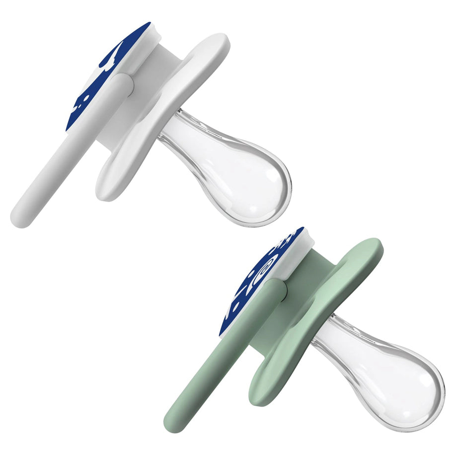 Dr. Brown's Advantage Glow in The Dark Pacifiers, Stage 1 pack of 2 (Blue)