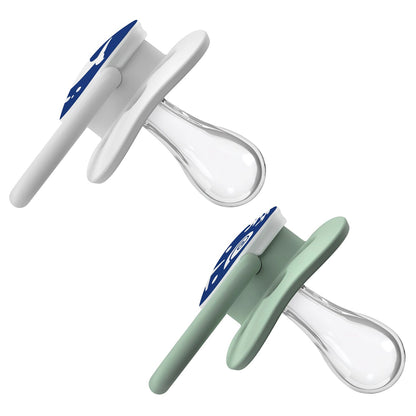 Dr. Brown's Advantage Glow in The Dark Pacifiers, Stage 1 pack of 2 (Blue)