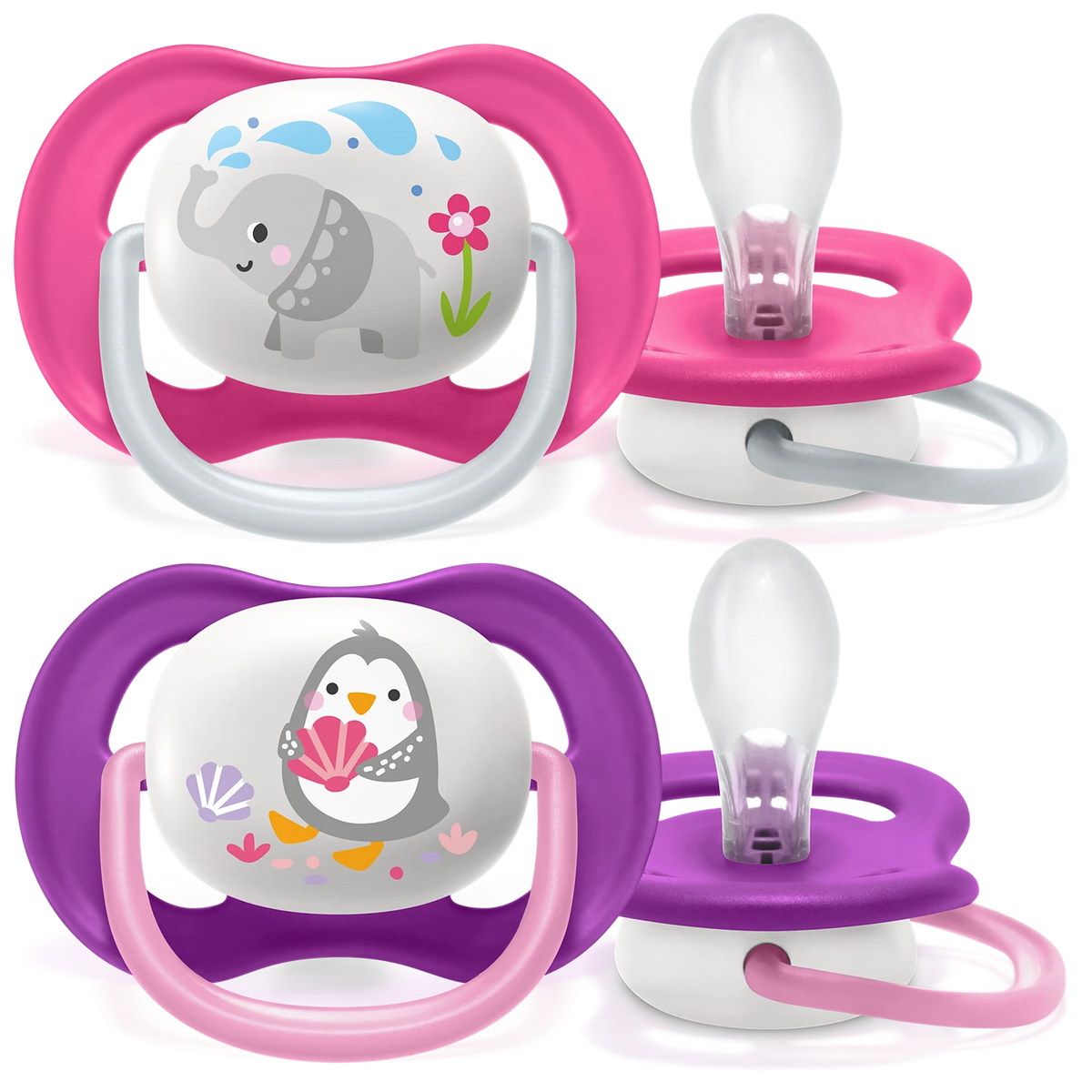 Philips Avent Soother Air Coll Animals Pack of 2 (6-18m) - SCF080/12
