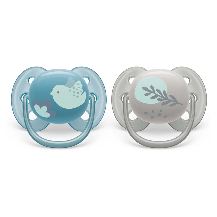 Philips Avent Ultra Soft Pacifier 6-18M Boy (Pack of 2)