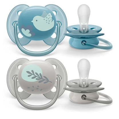 Philips Avent Ultra Soft Pacifier 6-18M Boy (Pack of 2)