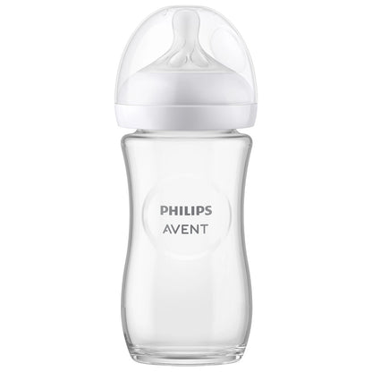 Philips Avent Natural 3.0 Feeding Bottle Glass 240ml - SCY933/01