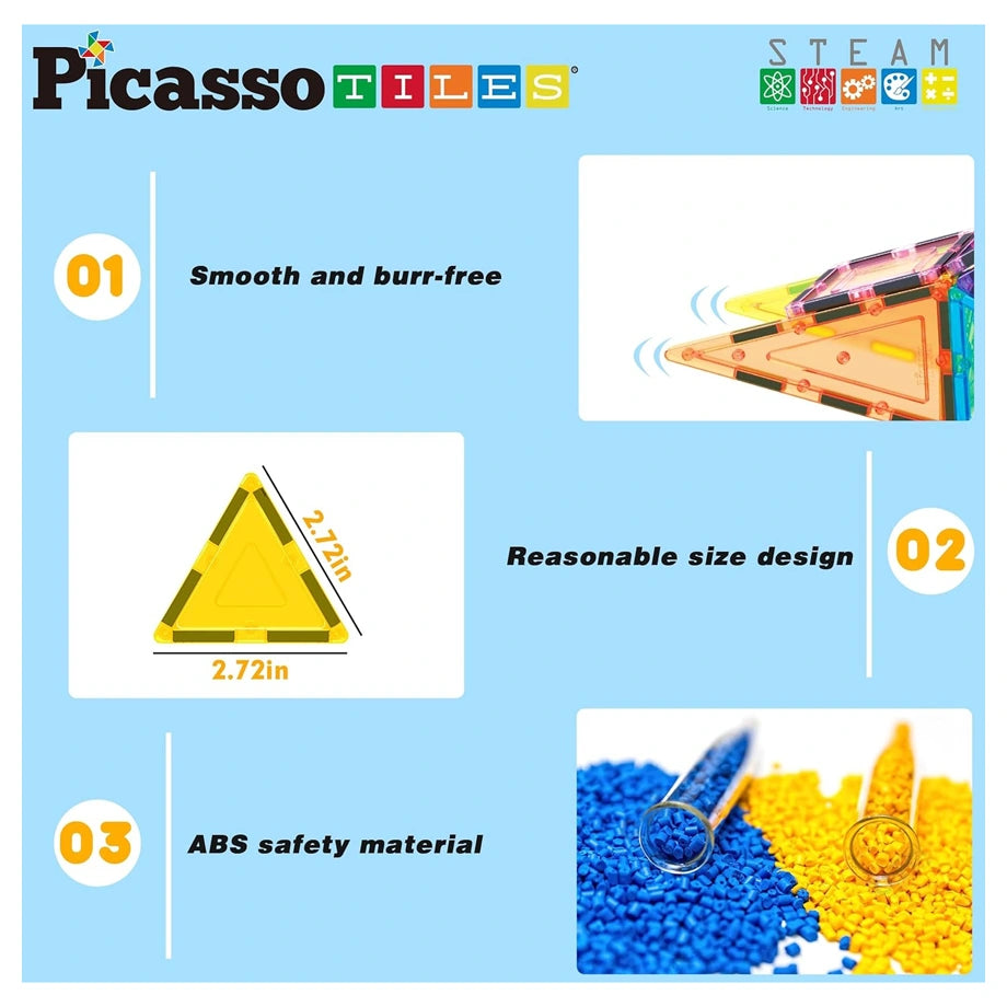 Picasso Magnetic Tiles 3D Classic Set 24 Pieces