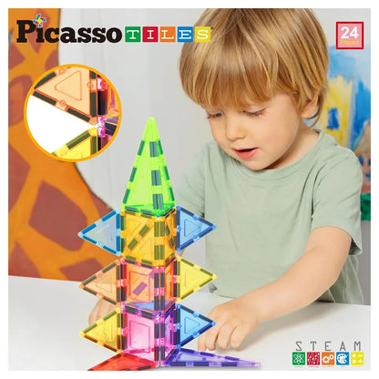 Picasso Magnetic Tiles 3D Classic Set 24 Pieces