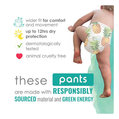 Pure Born Organic Bamboo Diaper Pants Size 7 (Pack of 64)
