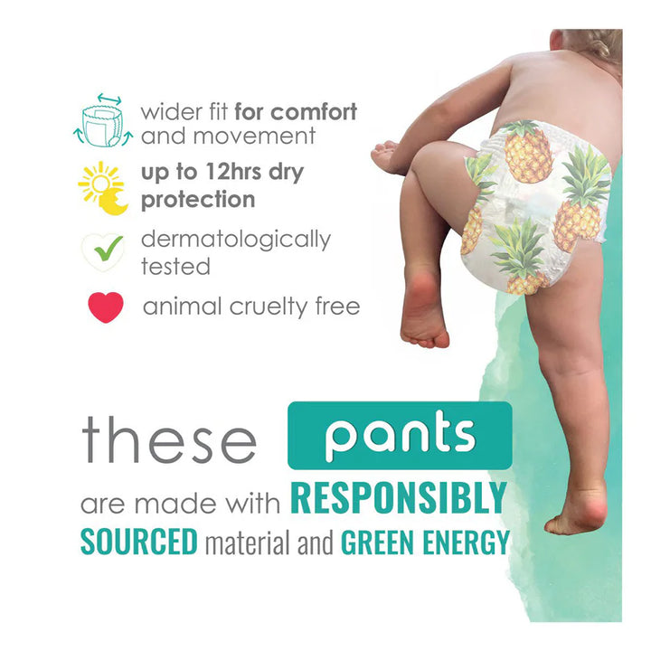 Pure Born Organic Bamboo Diaper Pants Size 7 (Pack of 64)