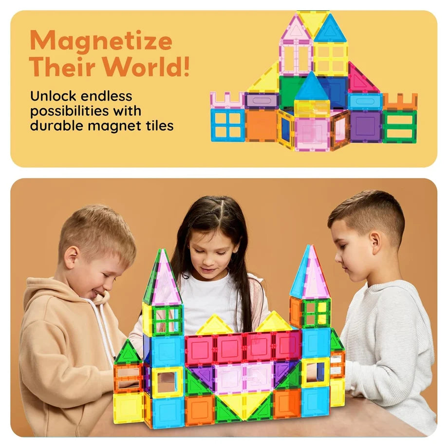 Picasso Magnetic Tiles with Carry Bag 101 Pieces