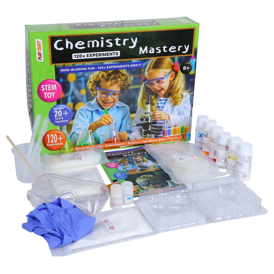Play Craft Chemistry Mastery Science Kit (125+ Experiments)