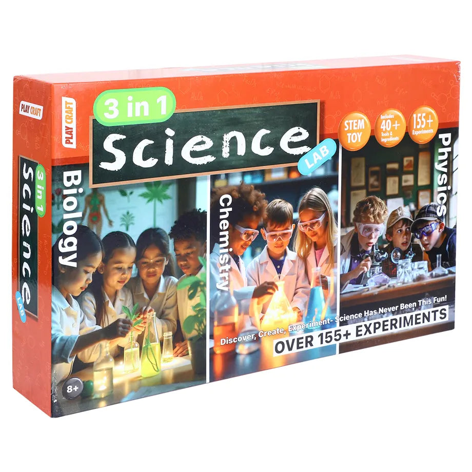 Play Craft 3-in-1 Science Lab Kit (155+ Experiments)