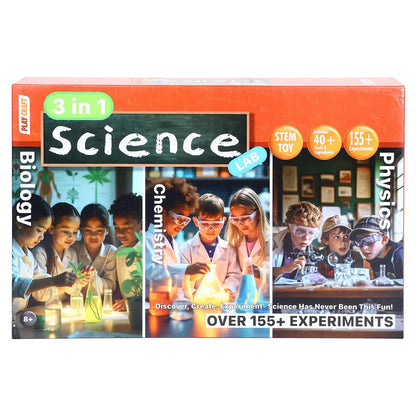 Play Craft 3-in-1 Science Lab Kit (155+ Experiments)