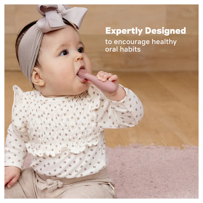ezpz Baby-Led Toothbrush (Blush)