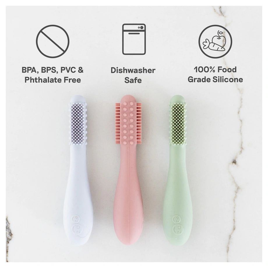 ezpz Baby-Led Toothbrush (Blush)