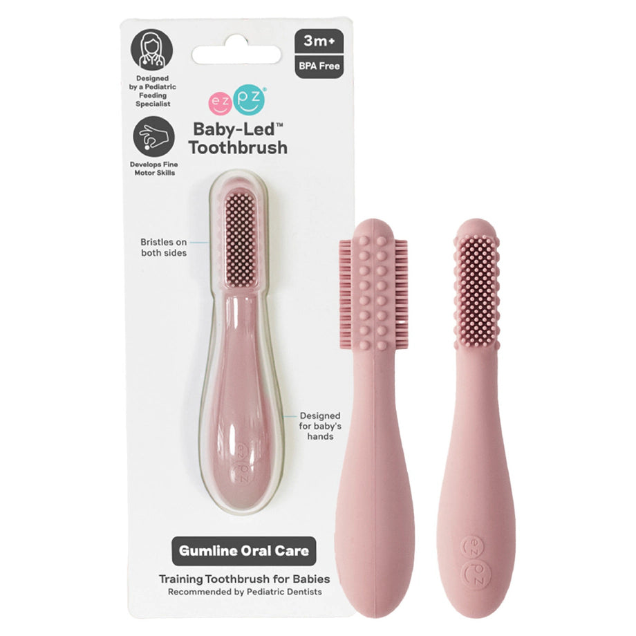 ezpz Baby-Led Toothbrush (Blush)