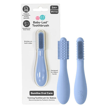 ezpz Baby-Led Toothbrush (Indigo)