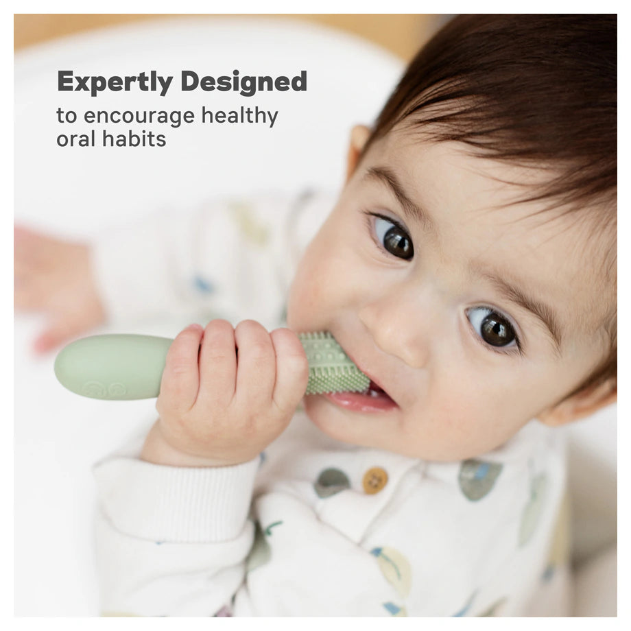 ezpz Baby-Led Toothbrush (Sage)