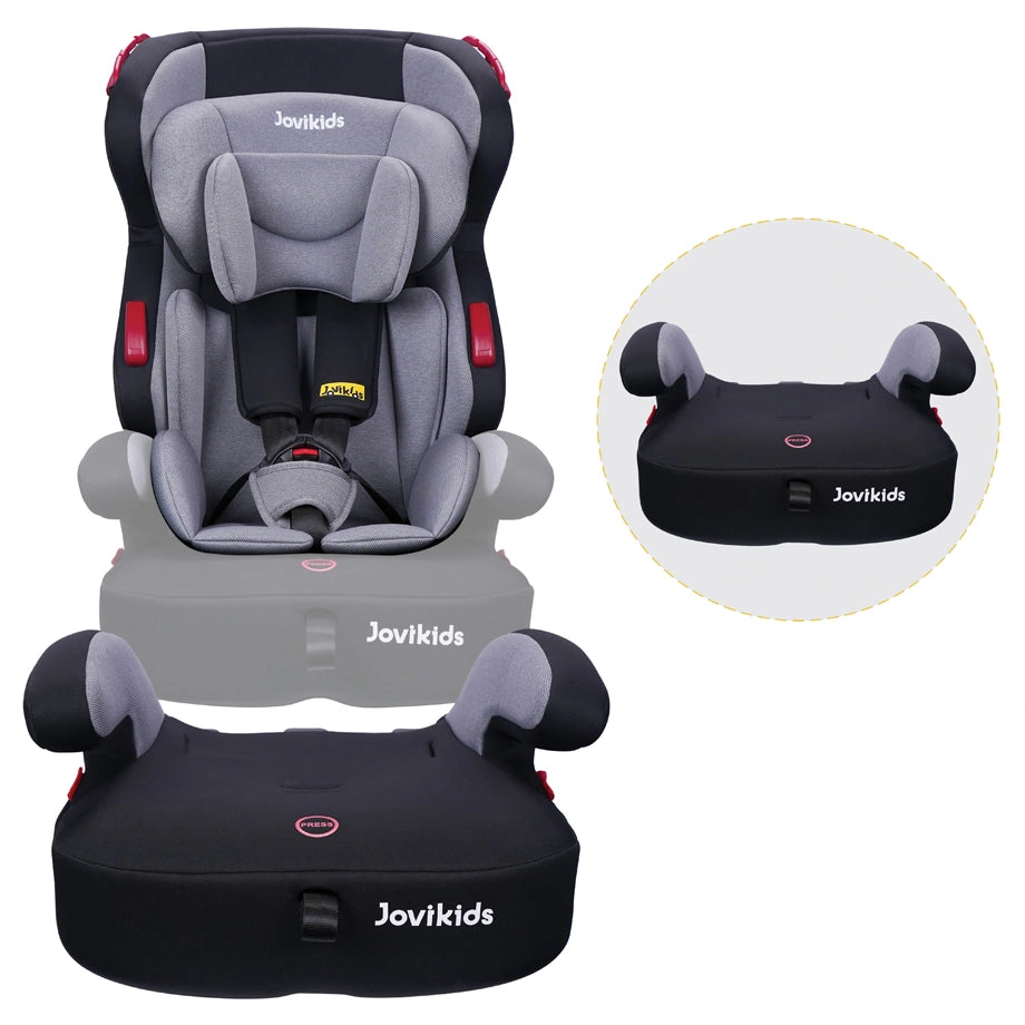 Jovikids Tammy Convertible Car Seat (9M–12Y, Group 1/2/3) (Grey)
