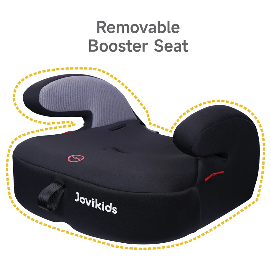 Jovikids Tammy Convertible Car Seat (9M–12Y, Group 1/2/3) (Grey)