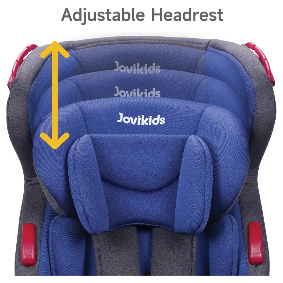 Jovikids Tammy Convertible Car Seat (9M–12Y, Group 1/2/3) (Navy Blue)
