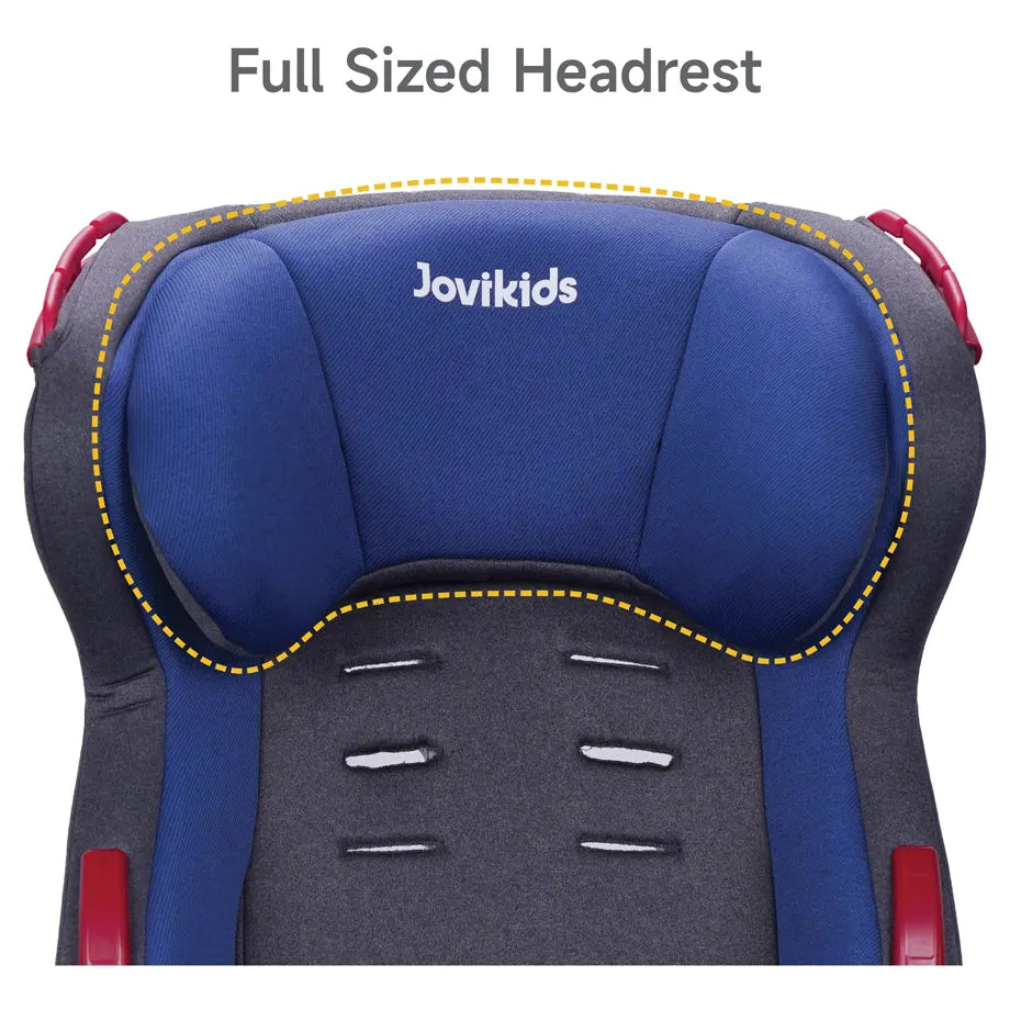 Jovikids Tammy Convertible Car Seat (9M–12Y, Group 1/2/3) (Navy Blue)