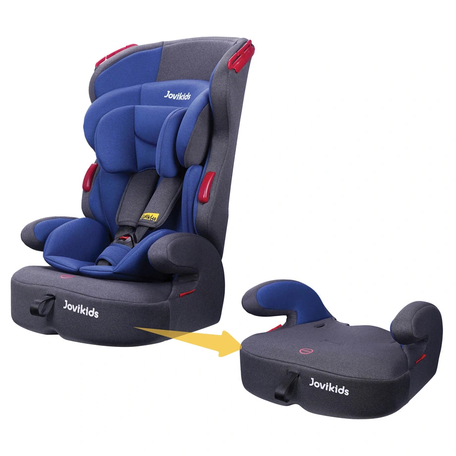 Jovikids Tammy Convertible Car Seat (9M–12Y, Group 1/2/3) (Navy Blue)