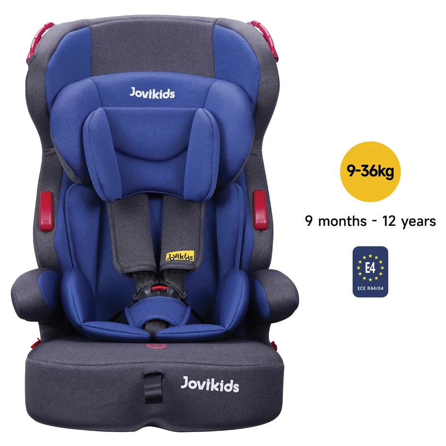 Jovikids Tammy Convertible Car Seat (9M–12Y, Group 1/2/3) (Navy Blue)