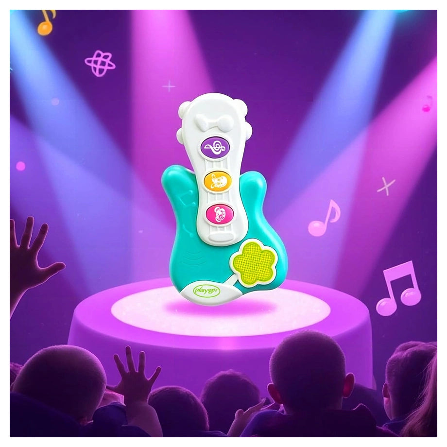 Playgro Little Strummer Light-Up Guitar Musical Baby Toy with Sounds, Flash