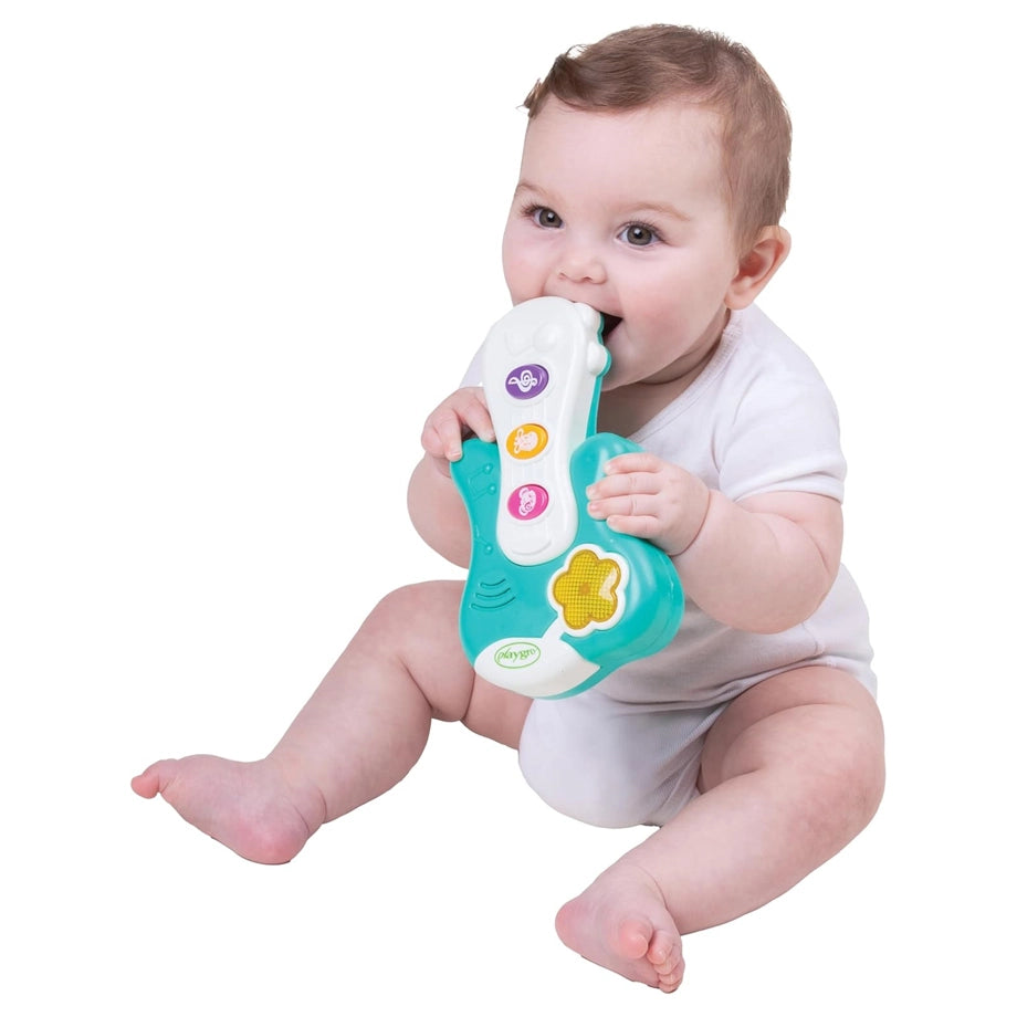 Playgro Little Strummer Light-Up Guitar Musical Baby Toy with Sounds, Flash