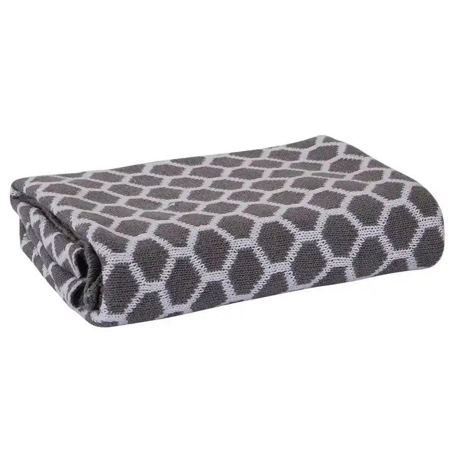 Playgro Cotton Blanket Wrap Honeycomb (Grey)