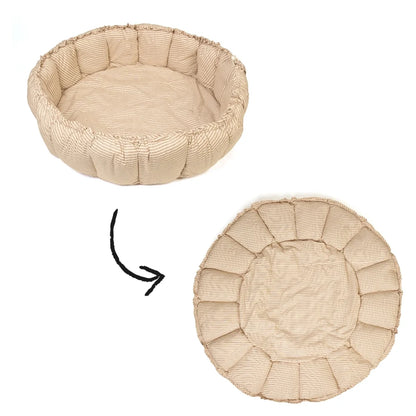 Play&Go Bloom Organic Babymat (Stripes Brown)
