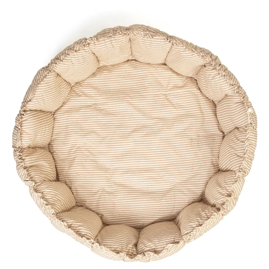 Play&Go Bloom Organic Babymat (Stripes Brown)