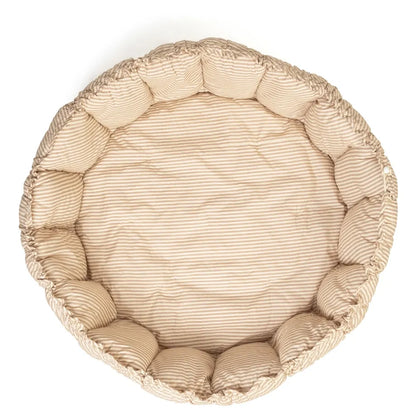 Play&Go Bloom Organic Babymat (Stripes Brown)